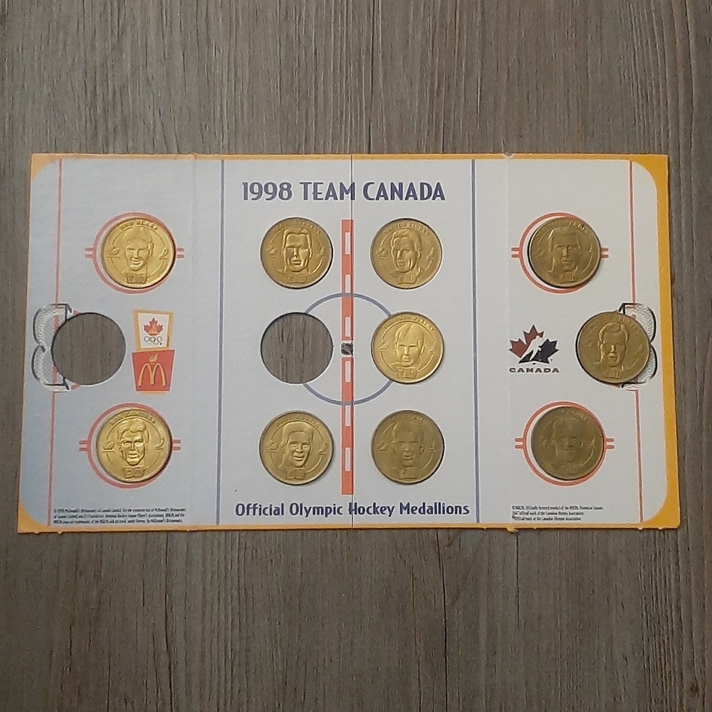 NHL 1998 Team Canada Medallions